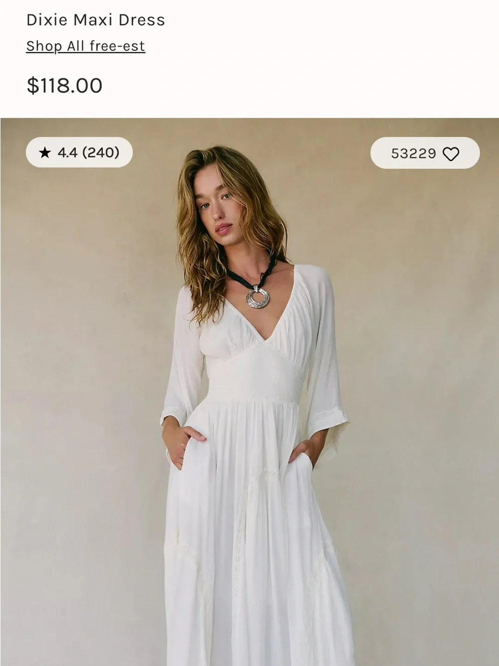 Free people Dixie maxis dress